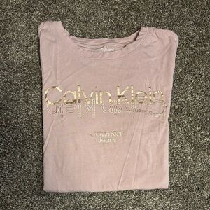 Calvin Klein Pink & gold Short Sleeve Tee shirt